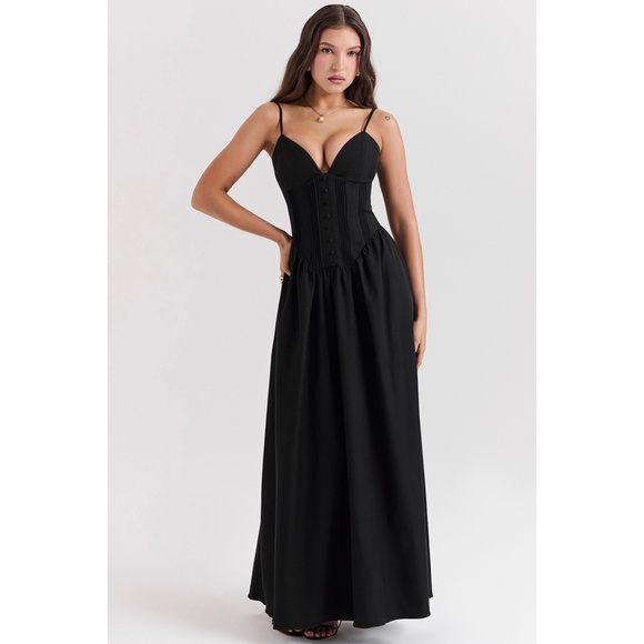 NEW House of CB Lova Dress Black XS - Picture 4 of 15
